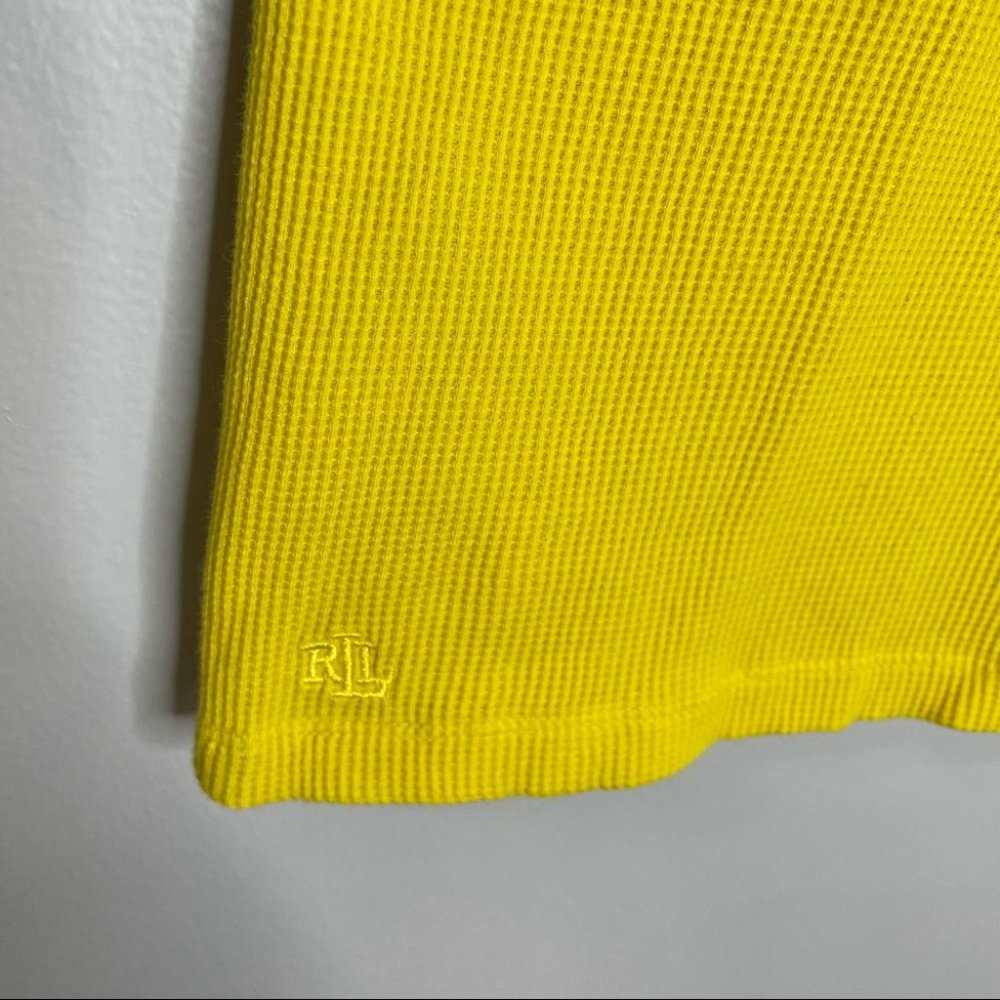 Lauren Ralph Lauren Waffle Knit Puff Sleeve Top - Picture 6 of 9